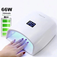 Лампа для нігтів на акумуляторі S10 66W